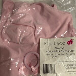 NEW Masthead Elizabeth Pink Surgical Bra - Pink 2XL